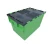 Import large custom hard moving plastic tote boxes with hinged lids from China