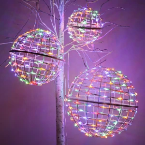 large festival led ball lights treetop outdoor christmas light round ball light