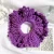 Import Large intestine hair ring girl knitted woolen headwear fashion stitching color lamb cashmere hair accessories from China
