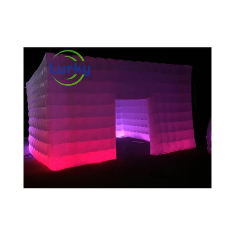Buy Large Outdoor Advertising Inflatable Cube Tent Led Lighted Camping ...