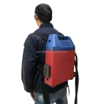 Laser metal cleaning machine jpt 50W Small handheld fiber laser backpack pulse laser cleaner