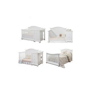 Latest Design Bedroom Furniture Bed Wooden Baby Crib