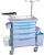 Import latest design MSLET02 Hospital Crash Cart ABS Medical Emergency Trolley from China