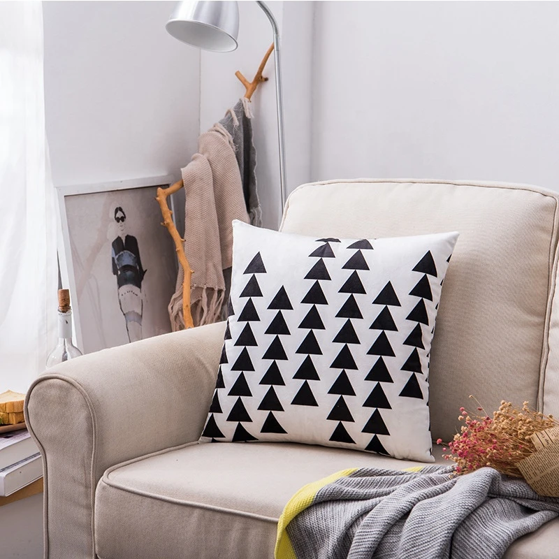 Latest design OEM custom printed home decor pillow cover square cushion cover