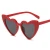 Import Latest Heart Shaped Sunglasses For Women Fashion 2019 Red Black Big Sun Glasses Female Dropshipping Eyewear Party from China