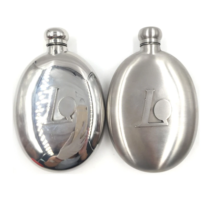 Leatchliving Liquor Hip Flask Stainless Steel Mini Metal