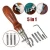 Import Leather Stitching Awl Leather Craft Groover Edge Beveler Set Sewing Stitching Awl Tool Kit 5 in 1 from China