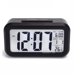 LED Digital Alarm Clock Electronic Smart Mute Clock Backlight Display Temperature  Calendar Snooze light Alarm Clock
