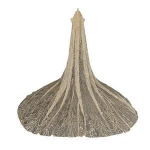 Length 4m * width 3m high quality long wedding veil white long wedding veil Cathedral bride veil