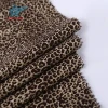 Leopard screen elastis cotton lycra spandex fabric printed swimwear for cloth