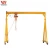 Light weight 2t small mobile gantry cranes with electric hoist price