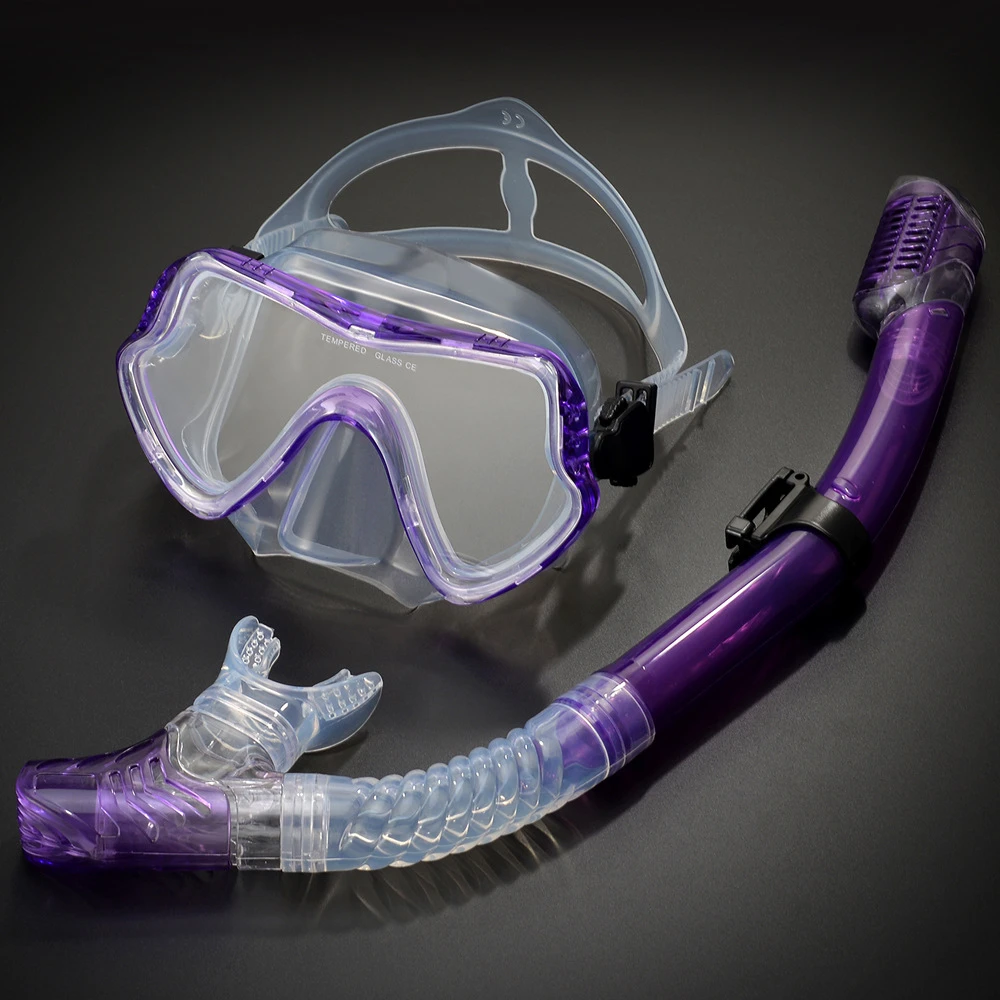Liquid Silicone Mask Diving Snorkel Mask Set Low Volume Mask Scuba Diving Equipment