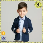 Little Baby Navy Blue Uniform Winter Jacket For Kids