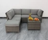 Living Room Furniture Wicker Conversation Party Sectional Rattan Sofa Sets