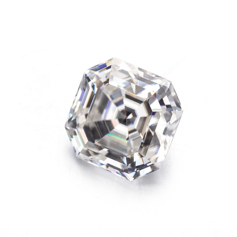 Loose moissanite stone DEF color Square shape 3X3mm Asscher Cut Moissanite gemstones Synthetic diamonds stone