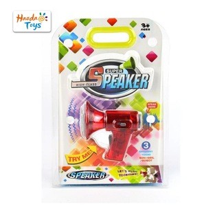 Loudspeaker toy mini size voice changer with 3 different voice modifiers