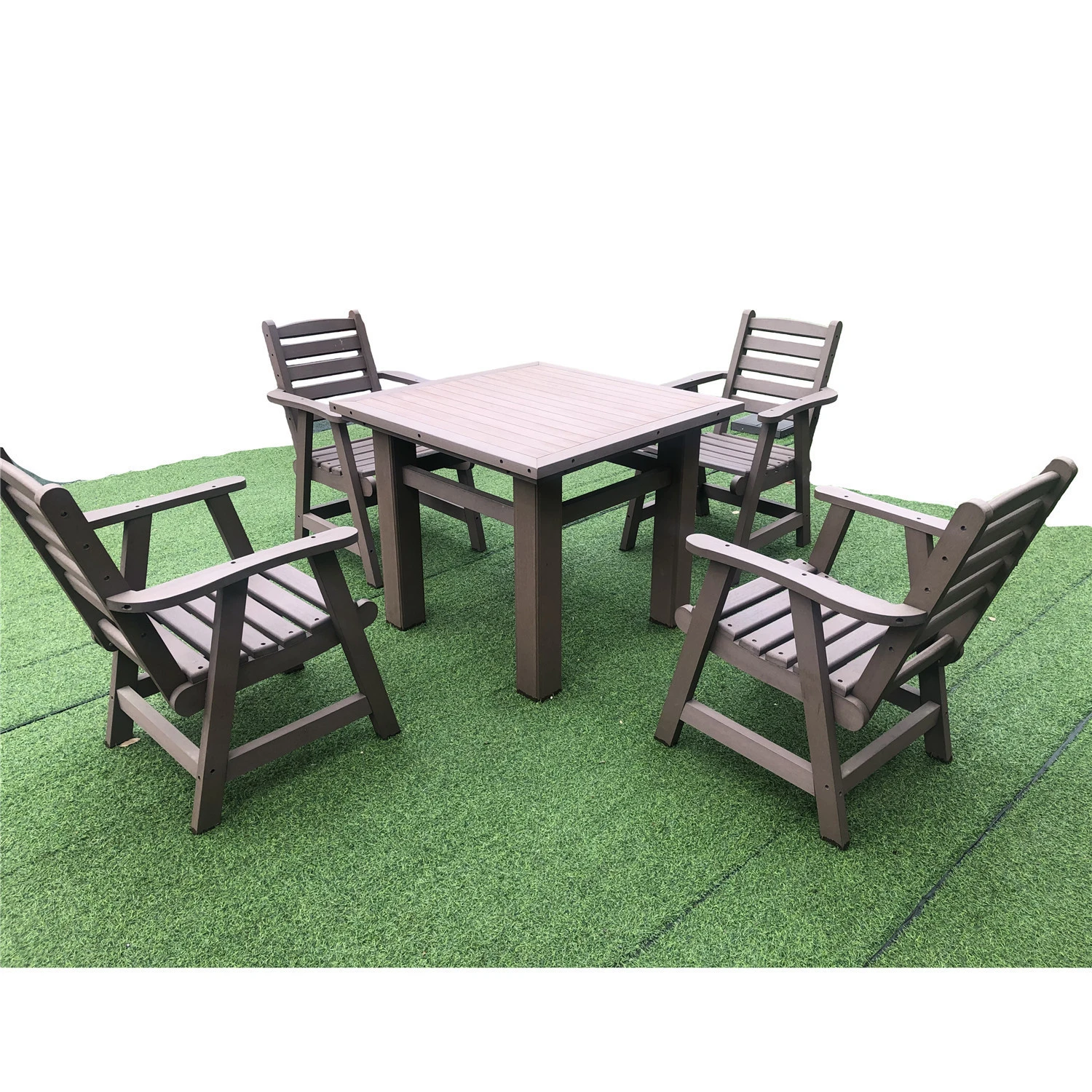 Low Maintenance WPC Garden Outdoor Bench and Table Furniture