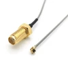 low PIM  Jumper 1.13 Coaxial Cable SMA-Female to IPEX-Female Right Angel