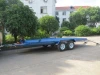 lowbed hydraulic tipping tandem car trailer