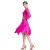 Import LP-1805 High Quality Cheap Women Girls Ballroom Latin Practice Wear Hot Sale Hot Pink Dance Latin Practice Dress For Party from China