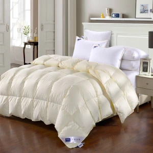 Luxury bedding sets soft plain cotton comforter down duvet cover bedding set goose down duvet cover