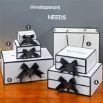 Luxury Gift Easy Fold Box Customised Custom White Art Logo Electronics Industrial Storage Surface Packing Finish Paper Card Type