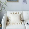 Luxury Handmade Sofa Decorative Knit Cushion With Tassel
