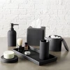 Luxury Matte Black Home Bathroom Decorations Resin Bathroom Accessories Set