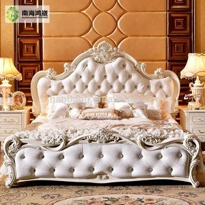 Luxury Rococo french provincial king size bed