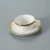 Import Luxury royal hotel restaurant used gold rim ceramic porcelain dinner set dinnerware from China