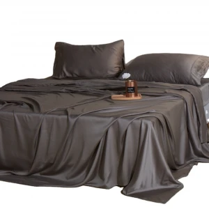 Luxury sof feeling bedroom linen bedsheets designer tencel  bedding set fitted sheet quilt cover pillow cases