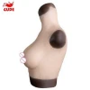 M size C cup Half Body Trandsgender Tit Crossdresser Breast Plate Breast Form Boobs, Liquid silicone boobs for man cross dresser