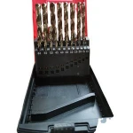 Made In China factory manufactures Hss fully ground M35 Cobalt  twist drill bits(19pcs rose plastic box set )
