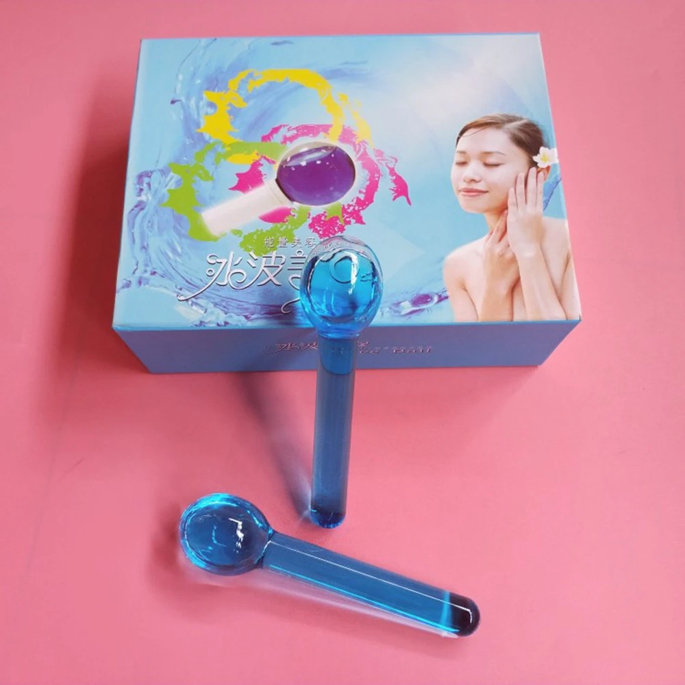Magic Cool Roller Ball Globe facial cooling hockey Energy Beauty Crystal Ball Beauty Water Wave Facial Cooling Ice Globes