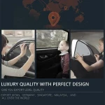 Magnetic mesh car sunshade ,clip sunshade,UV protect sunshade for landcruiser prado