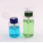 Make-up remover nail pump PE empty nail polish remover container with acetone