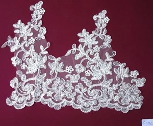 manufacturer design embroidery ivory bridal lace trim