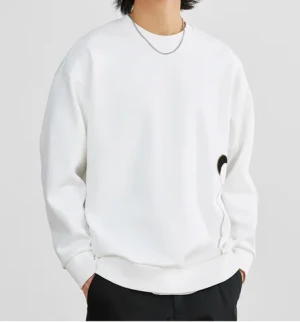 Manufacturer wholesale oversize blank pullover sweatshirt and hoodie custom logo embroidery crewneck 100%cotton sweatshirts