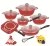 Import manufacturers cheap cuisine home kitchen cooking ware Die Cast nonstick 23pcs cookware Pot sets from China
