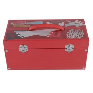 Matt Lamination Cardboard Tool Gift Packaging Box with Handle and Latch
