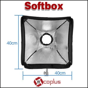 Mcoplus Photo Studio Accessories Studio lightings Softbox Hot Sale Photography Equipment for Studio Flash Soft box 40*40