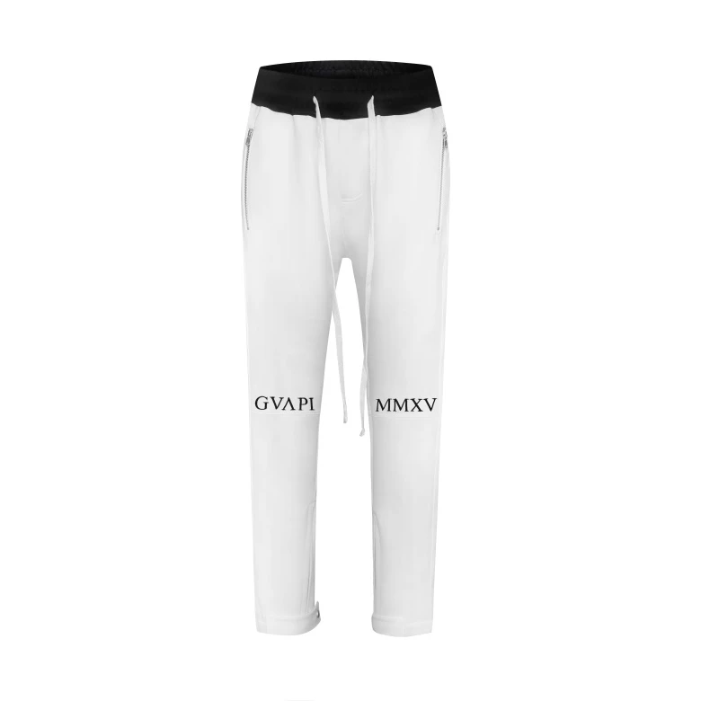 men pants Striped Kint Waistband design Track Pants High Quality Zipped Pockets Ankle Slim Fit Joggers