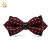 Import Mens classic polyester square pointy point polychromatic bow tie polyester pointy point bow tie from China