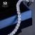Messi Jewelry 0.5ct/5mm DEF white classic design 14k/18k gold tennis moissanite bracelets for women
