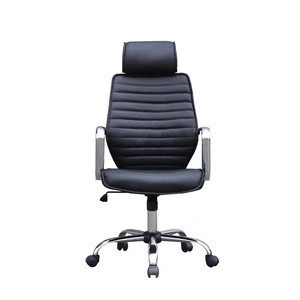 Metal ArmRest Office Chair,High Back Swivel PU Leather+Fabric Office Chair,Home Office Chair