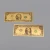 Import Metal crafts paper money 24K gold Banknote America 1 2 5 50 100 US Dollar Bill from China