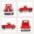 Import Metal Handmade Crafts Vintage Red Christmas Truck Models With Xmas Trees for Home Decoration Birthday Gift Kids Toy from China