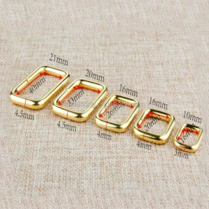 Metal Square Ring bag parts and accessories handbag hardware accessories bag strap buckle