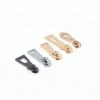 metal zinc alloy zipper slider with round ring puller for coat