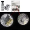 Mini 60X Jewelry Magnifier Microscope Magnifying With 2 LEDs And UV Light Pocket Jeweler Loupe Zoom Tool